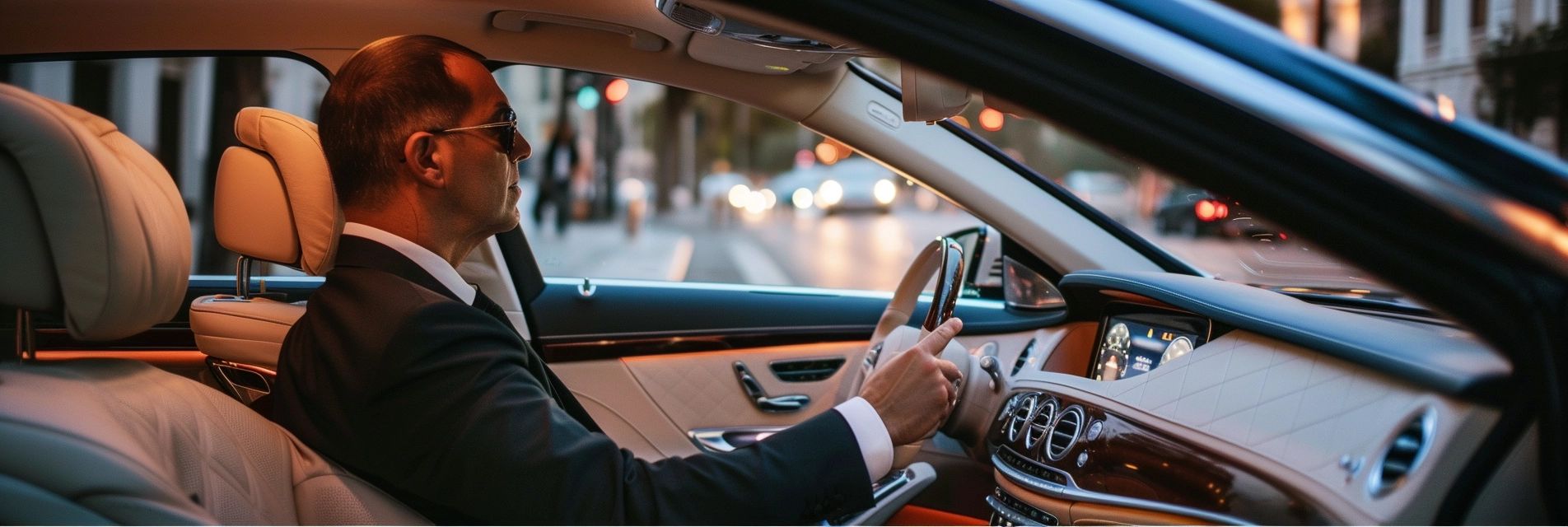 chauffeur behind the wheel providing limo service in upper west side ny